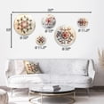 thumbnail image 4 of Designart "Sacred Geometry In Vintage Color Tones III" Modern Geometric Metal Wall Art Set of 5 Piece, 4 of 5