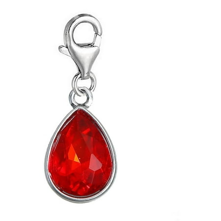 Rembrandt July Charm - Sexy Sparkles Clip on July Birthstone Dangling lobster clasp charms for bracelets