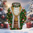 thumbnail image 2 of Christmas Hoodies for Men Long Sleeve Hooded Pullover Sweatshirt Xmas Gift Winter Warm Casual Festive Christmas Sweater Men Green L, 2 of 3