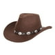 thumbnail image 2 of Sombrero de vaquero occidental, accesorio novedoso para disfraz, sombrero ligero para el sol para mujeres y hombres. Café estilo B, 2 of 9