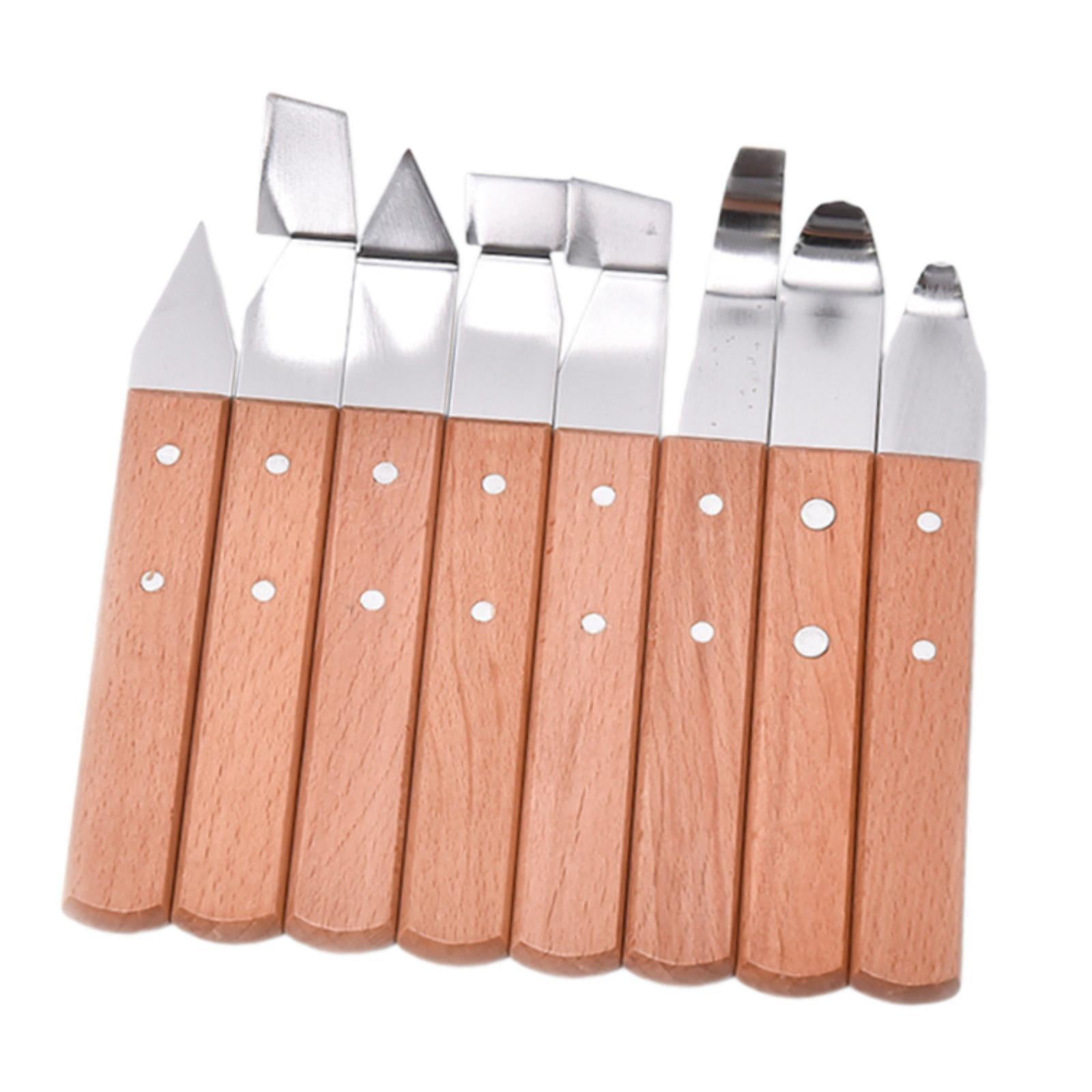 Sharprepublic 8x Clay Sculpture Knives Clay Modelling Shaping Knives Kit for Wood DIY Cups