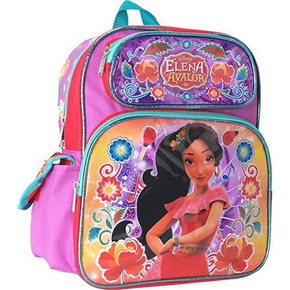 Small Backpack - Disney - Elevan Of Avalor - Shiny Flower 12" Bag 001926