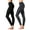 Black/Charcoal, variant on 2 Packs of TheLovely Women Premium Cotton High Waist Full Length Leggings