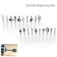 thumbnail image 3 of 20pc Engraving Bits Carbide Burrs Set Die Grinder Rotary Tool HSS for Dremel., 3 of 9