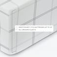 thumbnail image 5 of Gray Checkered 4 Piece 100% Cotton Flannel Deep Pocket Sheet Set, Twin, by Noble Linens, 5 of 8