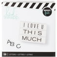 thumbnail image 2 of Heidi Swapp Lightbo x Inserts 50/Pkg - Alphabet/Wide Black On White, 2 of 2