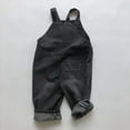 thumbnail image 3 of Kiijoy Toddler Boys Denim Overalls Strap Jumpsuit Kids Relaxed Fit Dungarees, Sizes 4-5, 3 of 6
