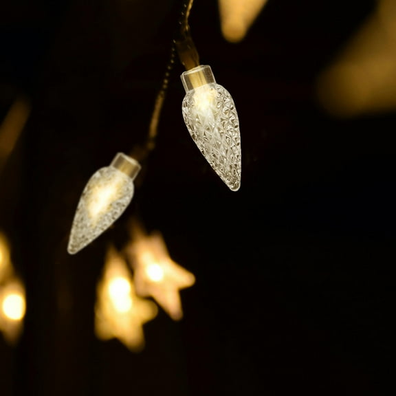 Worgeous 100pcs String Light Bulbs Covers Replacement Bulb Covers for Outdoor Indoor Decor