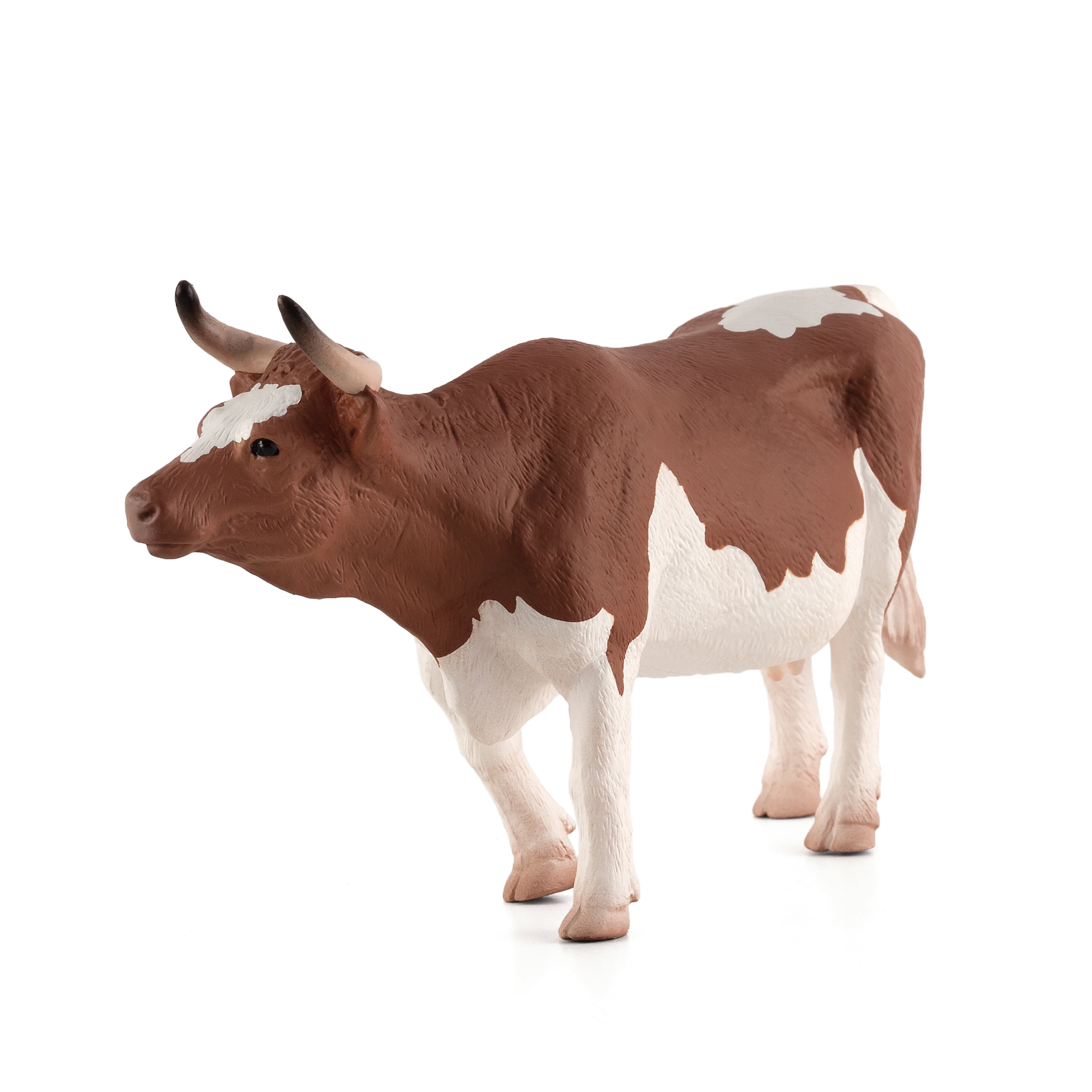 MOJO Realistic Farm Animal Figurine, Simmental Cow