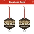 thumbnail image 2 of Zufioo Happy New Year 2025 E Print Large Acrylic Christmas Ornaments, Suitable for Christmas Tree Christmas Holiday Party Pendant Decorations-Hexagon, 2 of 7