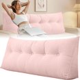 thumbnail image 1 of 2026 new Triangular Headboard Pillow Twin XL, Bed Pillow for Backrest, Dorm Pillow Headboard Pillow, Soft and Supportive Bed Pillow for Sitting and Sleeping, 1 of 9