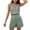 Green, variant on Summer Shorts Set for Women Casual Sleeveless Tank Top and Mini Shorts Two Piece Outfit Black XXL
