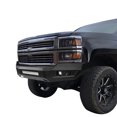 thumbnail image 3 of Hooke Road Fit Chevy Silverado 1500 2014 2015 Full Width Front Bumper Steel, 3 of 10