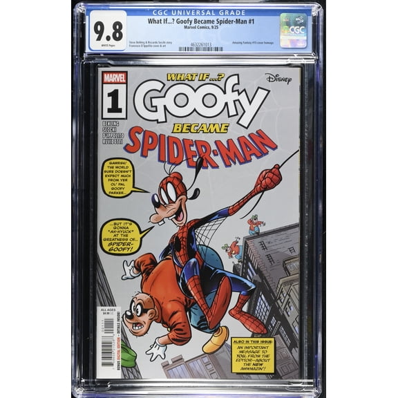 What If...? Goofy Became Spider-Man #1 - CGC 9.8 Comic Book