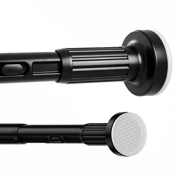 Tension Curtain Rod, Spring Adjustable 39 ‑144 Inch, No Drill, Rust‑Resistant Non‑Slip Shower Rod for Bathroom, Window and Room Divider