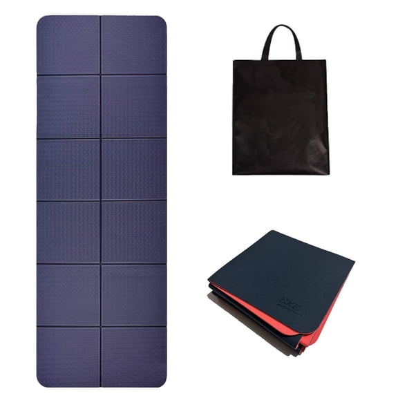 Travel Yoga Mat Foldable, Non Slip Exercise Mat