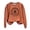 Black, variant on Gunia Women Halloween Sweatshirt Jesus Fashion Long Sleeved Round Neck Sweater Fashion Graphic Pullover Tops Fall Trendy Clothes Beige S-2Xl