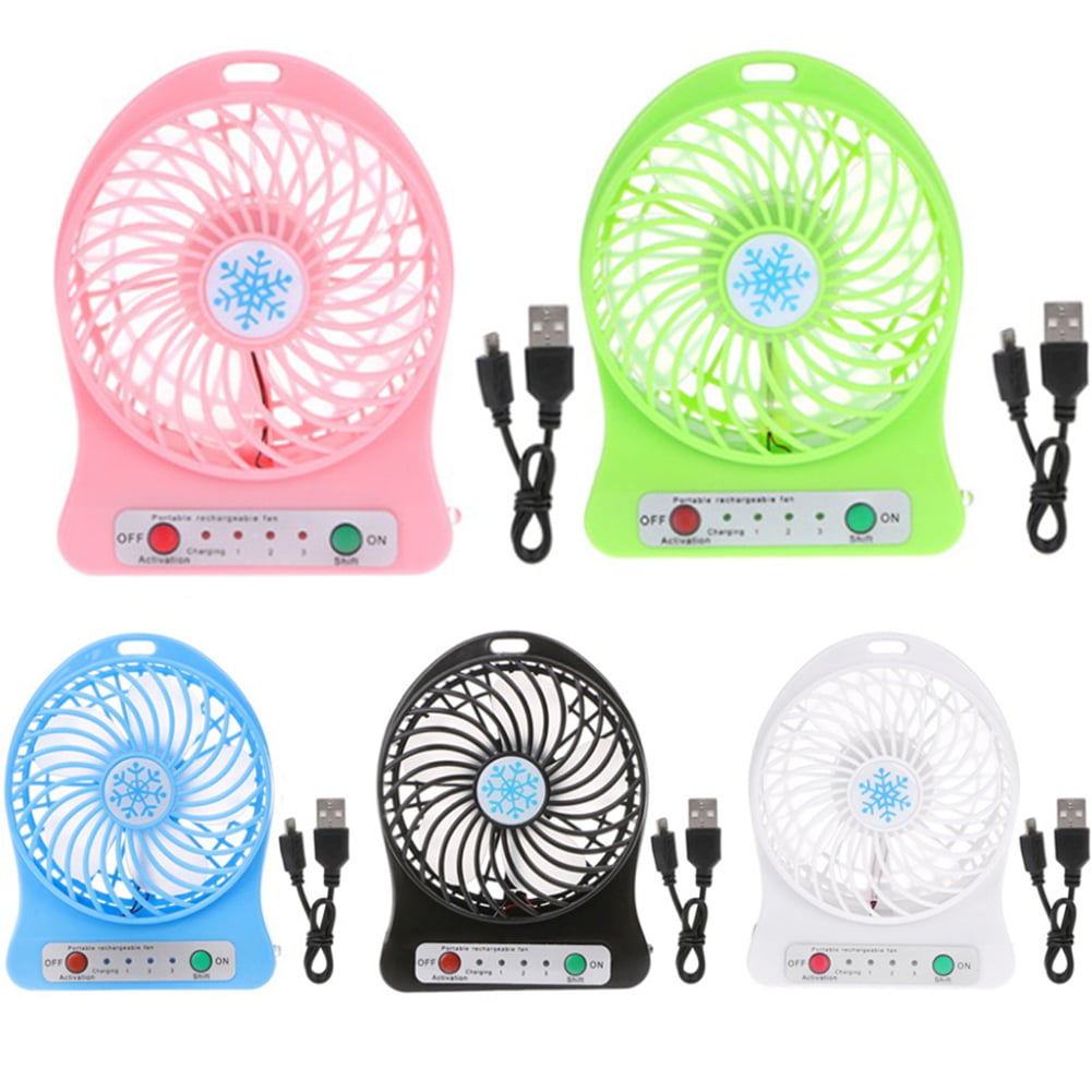 RECHARGEABLE MINI PORTABLE POCKET FAN COOL AIR HAND HELD BATTERY TRAVEL BLOWER 