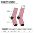 thumbnail image 2 of Pofeuu Pastel Christmas Trees on Pink Print Crew Socks, Adult Running Hiking Socks for Youth and Adult, 2 of 6