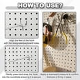 thumbnail image 7 of Uxcell 12 Pcs Pegboard Hooks,  9.8 Inch Peg Board Hooks Kit Fit 1/5" Pegboard Garage for Hanging Shelving Tool Storage Craft Organizing, Black (1.2mm Hole Dia), 7 of 7
