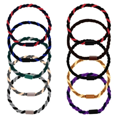 UPGRATOR Mens Hair Ties 10Pcs Hair Elastics Fashionable for All Occasions