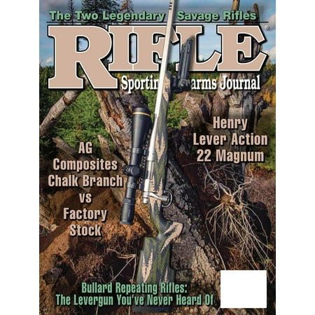 Rifle May 2024 - AG Composites Chalk Branch vs Factory Stock Henry Lever Action 22 Magum Bullard Repeating Rifle Notes On Scope Attachments Barrels Optics Modern Hunting Rifles Wars More! thumbnail