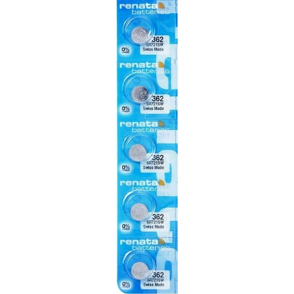 362 Watch Battery - Strip of 5 Batteries