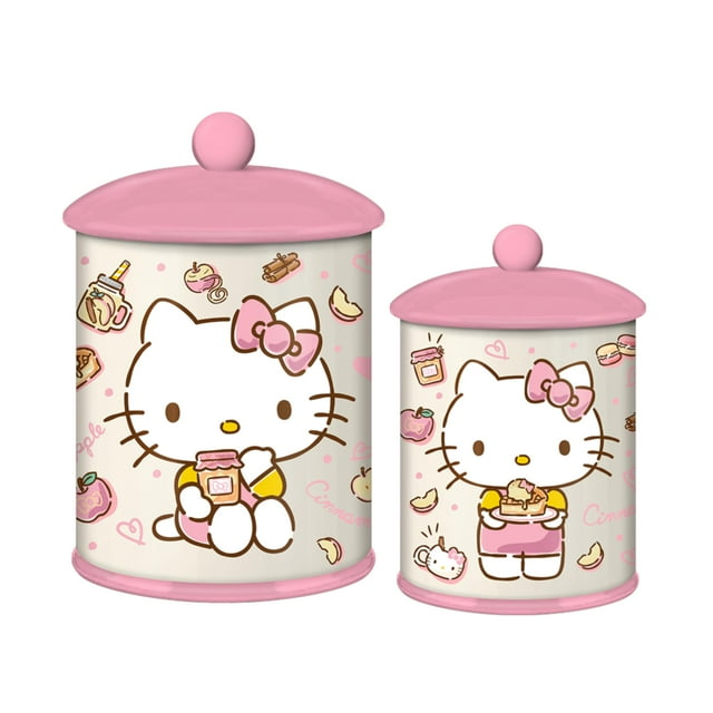 Bidón de cerámica plateado Buffalo Hello Kitty Pink 20 cm