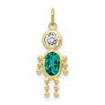thumbnail image 1 of Pendentif Breloque Collier Pierre de Naissance Garçon Décembre en Or Jaune 10k Enfant, 1 of 6