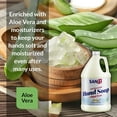 thumbnail image 5 of Sanit Silky Clean Antibacterial Liquid Gel Hand Soap Refill - Advanced Formula with Coconut Oil and Aloe Vera - All-Natural Moisturizing Hand Wash - Made in USA, Vanilla, 1 Gallon, 5 of 8