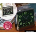 thumbnail image 3 of Reloj que brilla en la oscuridad fácil de leer: números y manecillas luminiscentes extragrandes con brillo nocturno fáciles de leer, 3 of 4