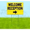 thumbnail image 1 of Welcome Reception Right (18" x 24") Yard Sign, Includes Metal Step Stake, 1 of 6