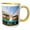 Yellow/White, variant on 3drose, Artistic Pottery Decor, Taos, New Mexico, Usa., 11oz Two-tone Yellow Mug