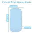 thumbnail image 2 of Baby Bassinet Sheet Set – 3 Pack - Keep Baby Happily Sleeping in Cold & Hot Weather w/ Ultra-Soft Universal Fitted Jersey Cotton Bassinet Sheets for Oval, Hourglass & Rectangle Bassinet Mattress, 2 of 4