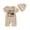 Khaki, variant on Bainana Boys Summer Short Sleeve Bodysuit Fire Truck Print Crew Neck With Hat Romper Breathable Casual Baby Daily Wear Jumpsuit Khaki Size 6-12 Months