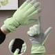 thumbnail image 5 of Guantes de ciclismo con pantalla táctil | Guantes de cinco dedos impermeables, resistentes al viento y cálidos con forro polar | Agarre antideslizante con correa ajustable en la muñeca | Deportes de, 5 of 6