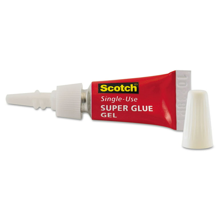 3M Scotch Single Use Super Glue Gel, .5g, 4/Pkg. 