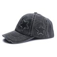 thumbnail image 6 of Beach Hats for Women Women Cowboy Star Print Baseball Summer Sun Hat Black One Size, 6 of 7