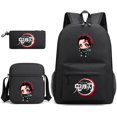 thumbnail image 4 of Demon Slayer Anime 3Pcs/Set Backpack Nezuko Student School Shoulder Bag Kids Cute Travel Backpack Children Birthday Gifts, 4 of 4