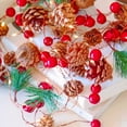 thumbnail image 5 of Christmas Pine Cones String Lights with Berries Copper for Indoor Outdoor Thanksgiving Xmas Fairy Light Battery Power ​for Garden Garland Party Decorations, 5 of 6