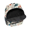 thumbnail image 6 of FORMRS School Backpack with Front Zippered Pocket 12" Student Travel Daypack, Beige Whimsical Leaves, 6 of 6