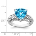 thumbnail image 2 of Sterling Silver Blue Topaz Ring. Gem Wt- 4.5ct, 2 of 2