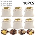 thumbnail image 2 of Drawstring Calico Bag Organic Cotton Fabric Bag Reusable Cloth Bag Large Capacity Muslin Bag for Teas Spices Vegetable Fruit Soaps Candy Jewellery Party Gift, 2 of 6