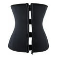 thumbnail image 4 of SAYFUT Women's Latex Waist Training Underbust Corset Zip & Hook Fat Burner Workout Hourglass Body Shaper Hot Sweat Weight Loss Shapewear, 4 of 7