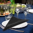thumbnail image 4 of unbranded 5Ud Servilletas De Cena Reutilizables De Satin Negro Para Fiestas Hotel Y Uso Doméstico, 4 of 6