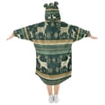 thumbnail image 2 of BZSMCE Wearable Blanket Hoodie Fashion Glacial Ornaments Home Wear, 2 of 7