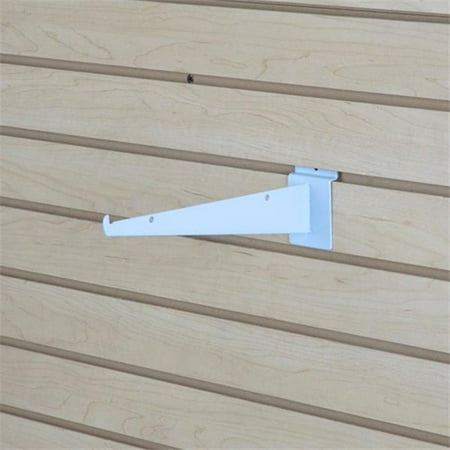 

AMKO SPW-10KB 10 in. Knife Bracket for Slatwall White