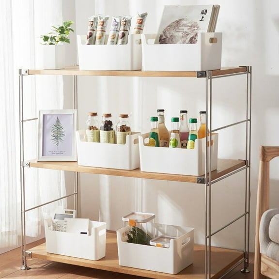 Hytrove 1Pcs White Baskets for Storage Multi-function Kitchen Storage Baskets White