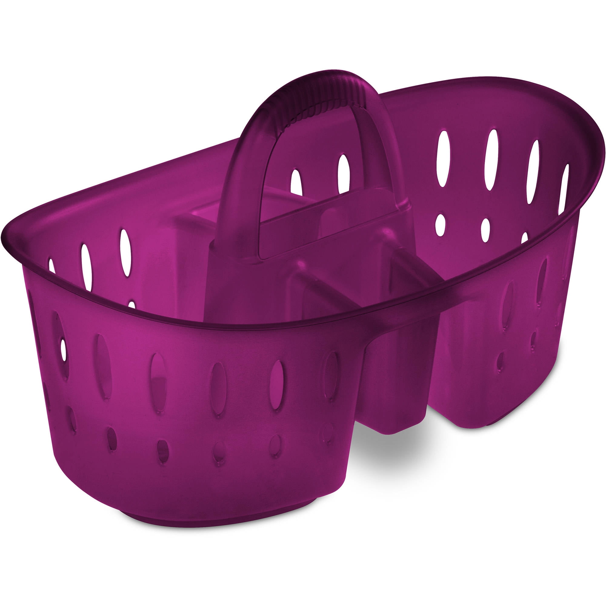 Sterilite Bath Caddy, Berry Bright Tint