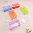 thumbnail image 2 of 6 Pcs Small Plastic Colorful Crayon Box with Lid, Trianu Stackable Storage Case Mini Organizer Containers Clear Latch Storage Bins for Jewelry Beads Craft Office Fishing Tool, 5.3 x 2.9 x1.9 inch, 2 of 7